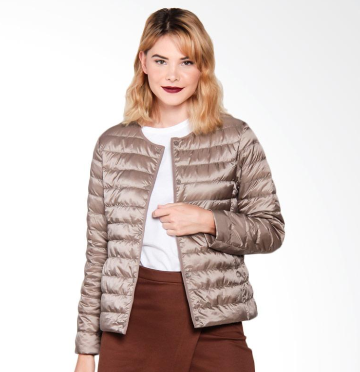 Drune | Daunenjacke ohne Kragen "Elegance Essential"