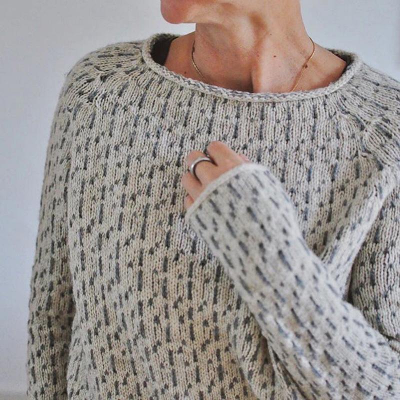 Drune | Strickpullover mit Strukturmuster Baumwolle Zeitloser Komfort