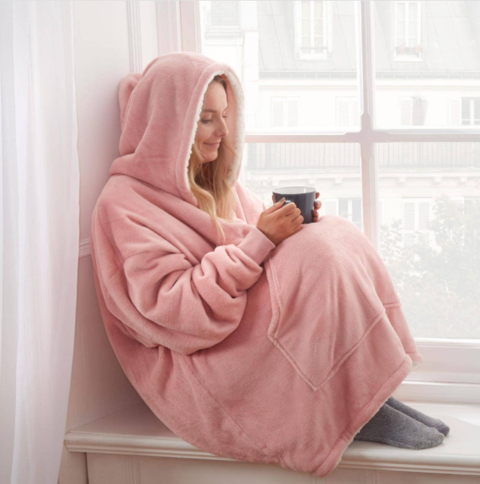 Drune | Weiches Kapuzenpullover-decke Polyester Bequem und Warm