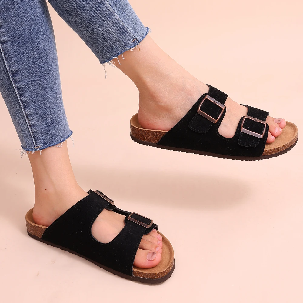 Drune | Orthopädische Sandalen Mit Korkfußbett