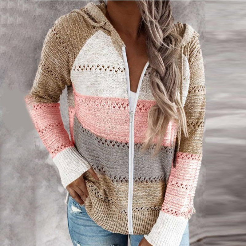 Drune | Gemütlicher Kapuzen-Strickcardigan - Perfekt für kühle Tage