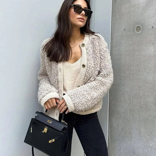 Drune | CozyTeddy - Ultraweiches Cardigan-Weste