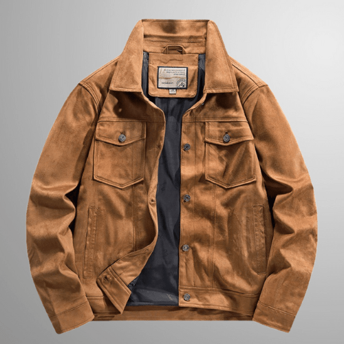 Drune | Jack Herren Wildlederjacke Warme & Stilvolle Oberbekleidung Perfekt Für Den Herbst