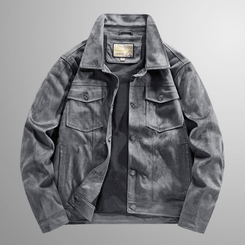 Drune | Jack Herren Wildlederjacke Warme & Stilvolle Oberbekleidung Perfekt Für Den Herbst