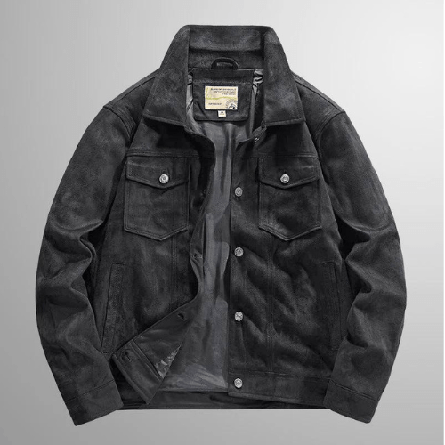 Drune | Jack Herren Wildlederjacke Warme & Stilvolle Oberbekleidung Perfekt Für Den Herbst