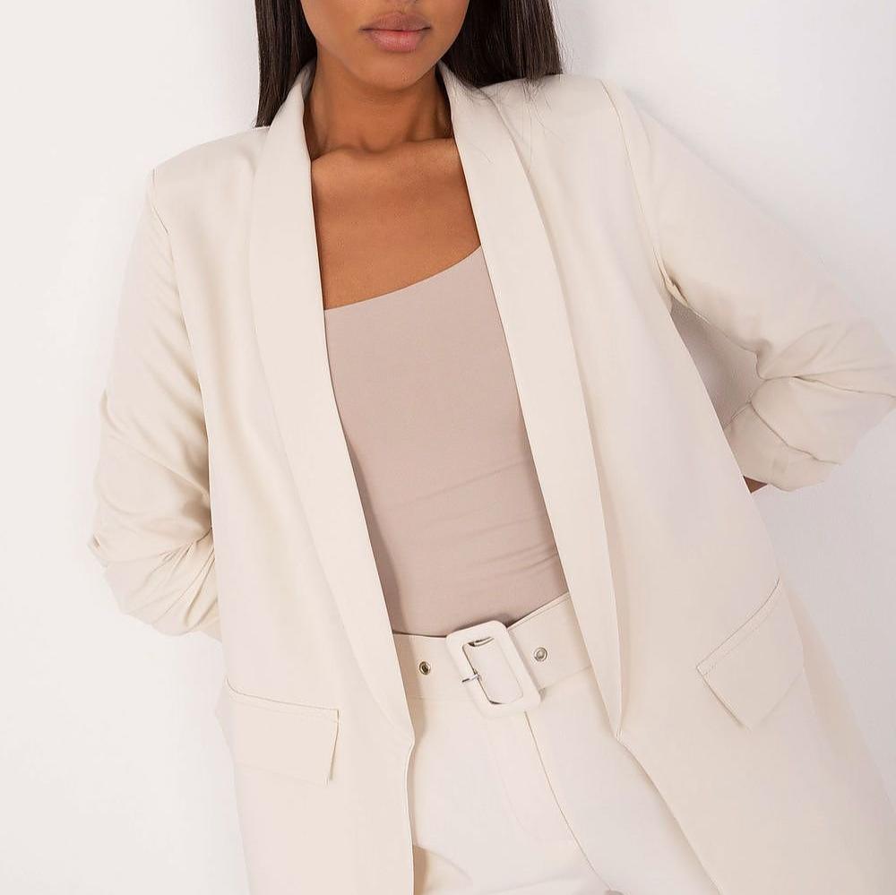 Drune | Blazer mit Offener Vorderseite Leicht und Stilvoll Perfekt Für Lagenlook
