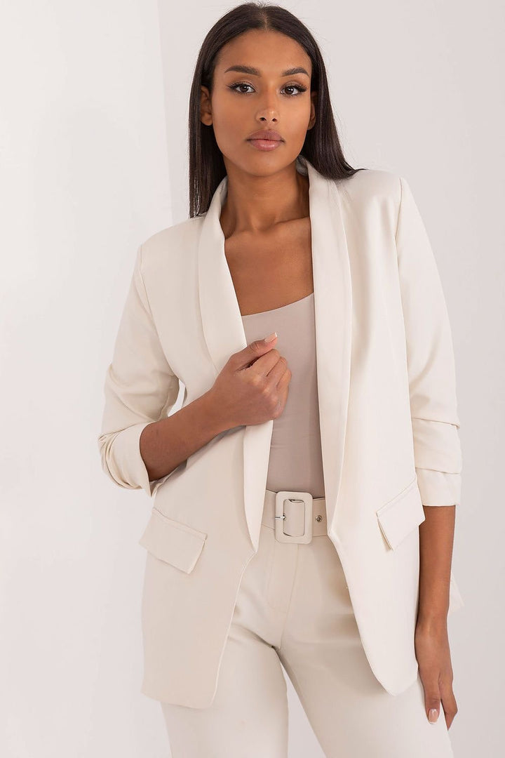 Drune | Blazer mit Offener Vorderseite Leicht und Stilvoll Perfekt Für Lagenlook