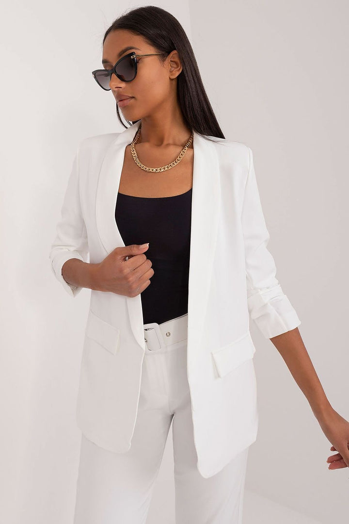 Drune | Blazer mit Offener Vorderseite Leicht und Stilvoll Perfekt Für Lagenlook
