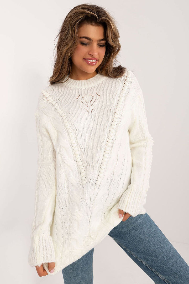 Drune | Strickkleid mit Kabelmuster Warm und Komfortabel Eleganter Stil