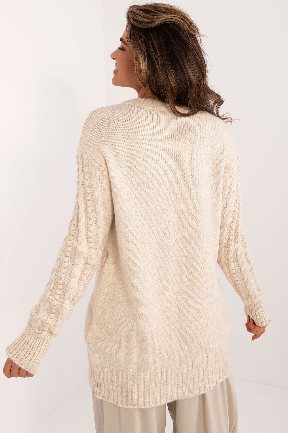 Drune | Strickkleid mit Kabelmuster Warm und Komfortabel Eleganter Stil