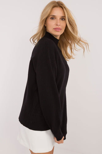 Drune | Strickpullover mit Hohem Kragen Lässige Passform Soft und Bequem