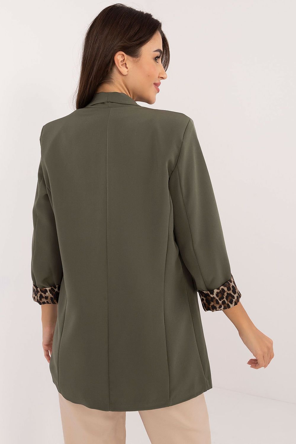 Drune | Blazer mit Leoparden-details Stilvoll und Zeitlos Einzigartiger Schnitt