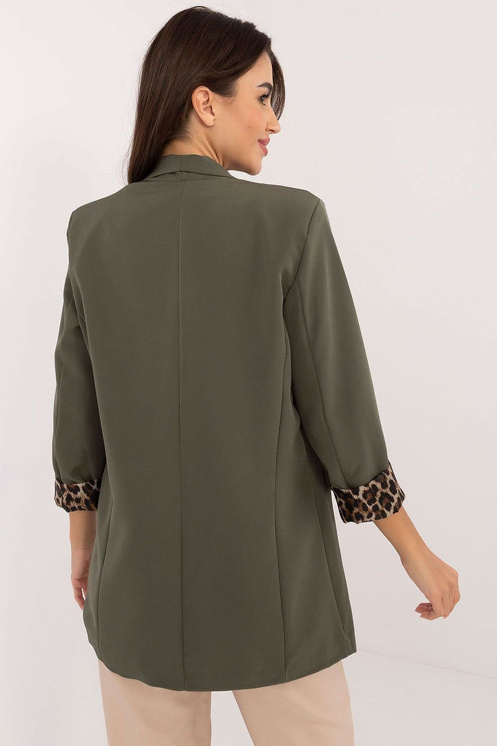 Drune | Blazer mit Leoparden-details Stilvoll und Zeitlos Einzigartiger Schnitt