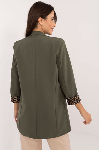 Drune | Blazer mit Leoparden-details Stilvoll und Zeitlos Einzigartiger Schnitt
