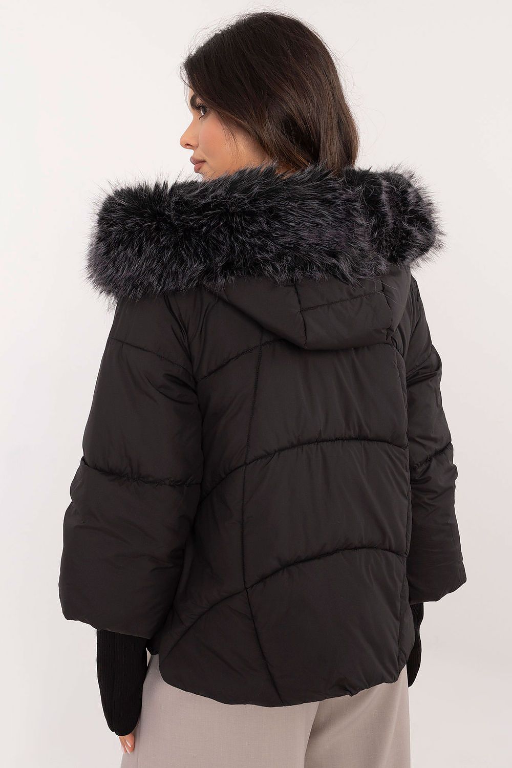 Drune | Gefütterte Jacke Kapuze mit Pelzrand Warm und Stilvoll