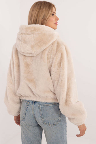 Drune | Plüschjacke mit Kapuze Weich und Warm Lässiger Komfort