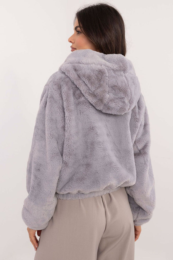 Drune | Plüschjacke mit Kapuze Weich und Warm Lässiger Komfort