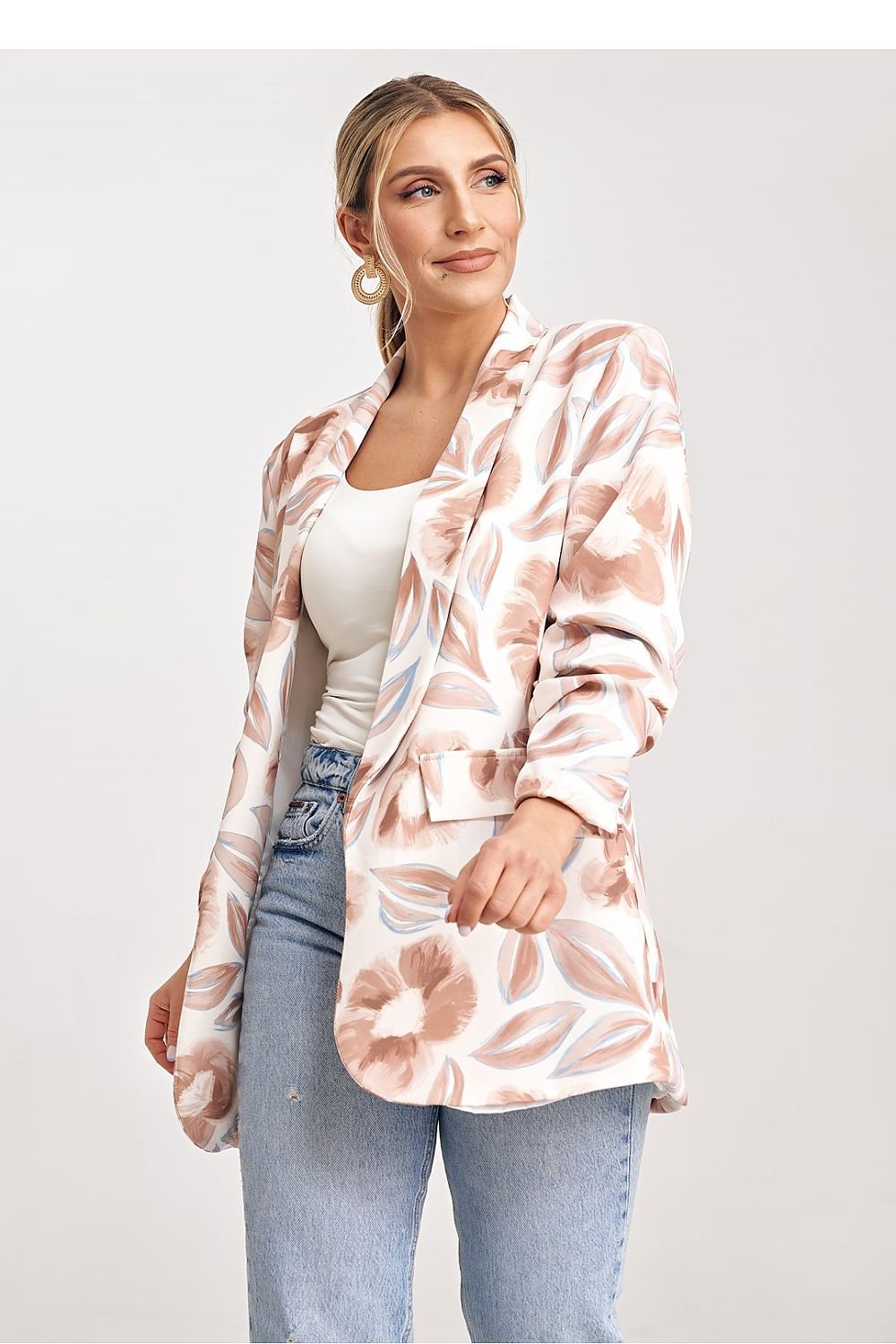 Drune | Blazer mit Blumenmuster Leicht und Elegant Stilvolles Design