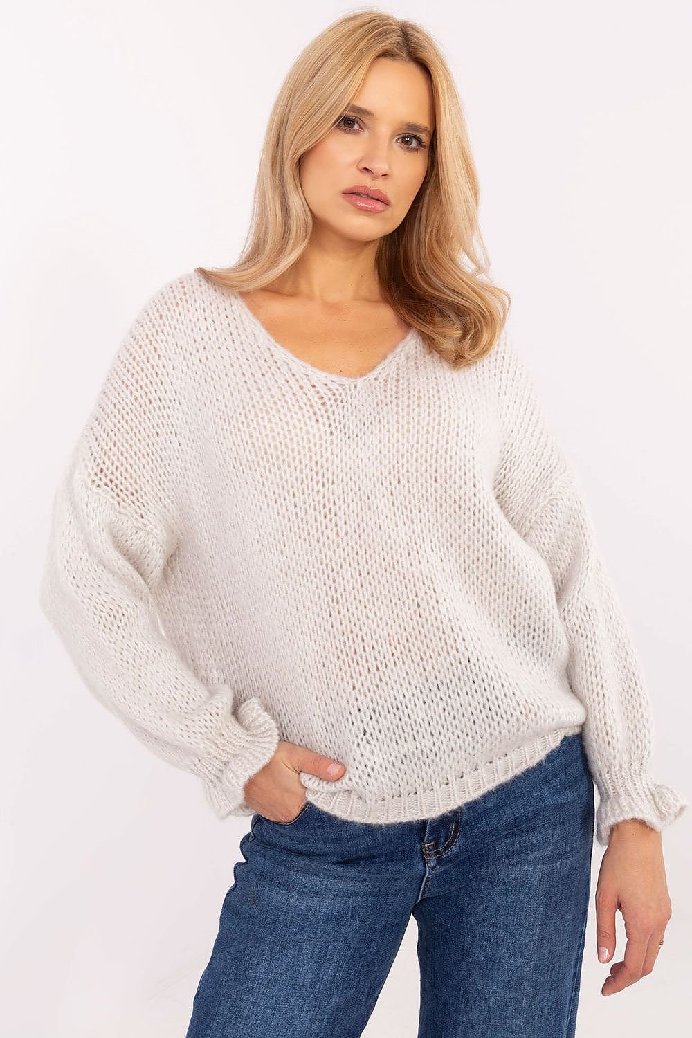 Drune | Lässiger Pullover mit V-ausschnitt Weich und Atmungsaktiv Entspannte Passform