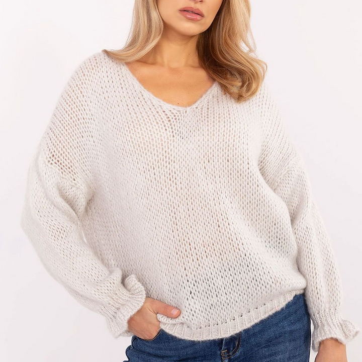 Drune | Lässiger Pullover mit V-ausschnitt Weich und Atmungsaktiv Entspannte Passform