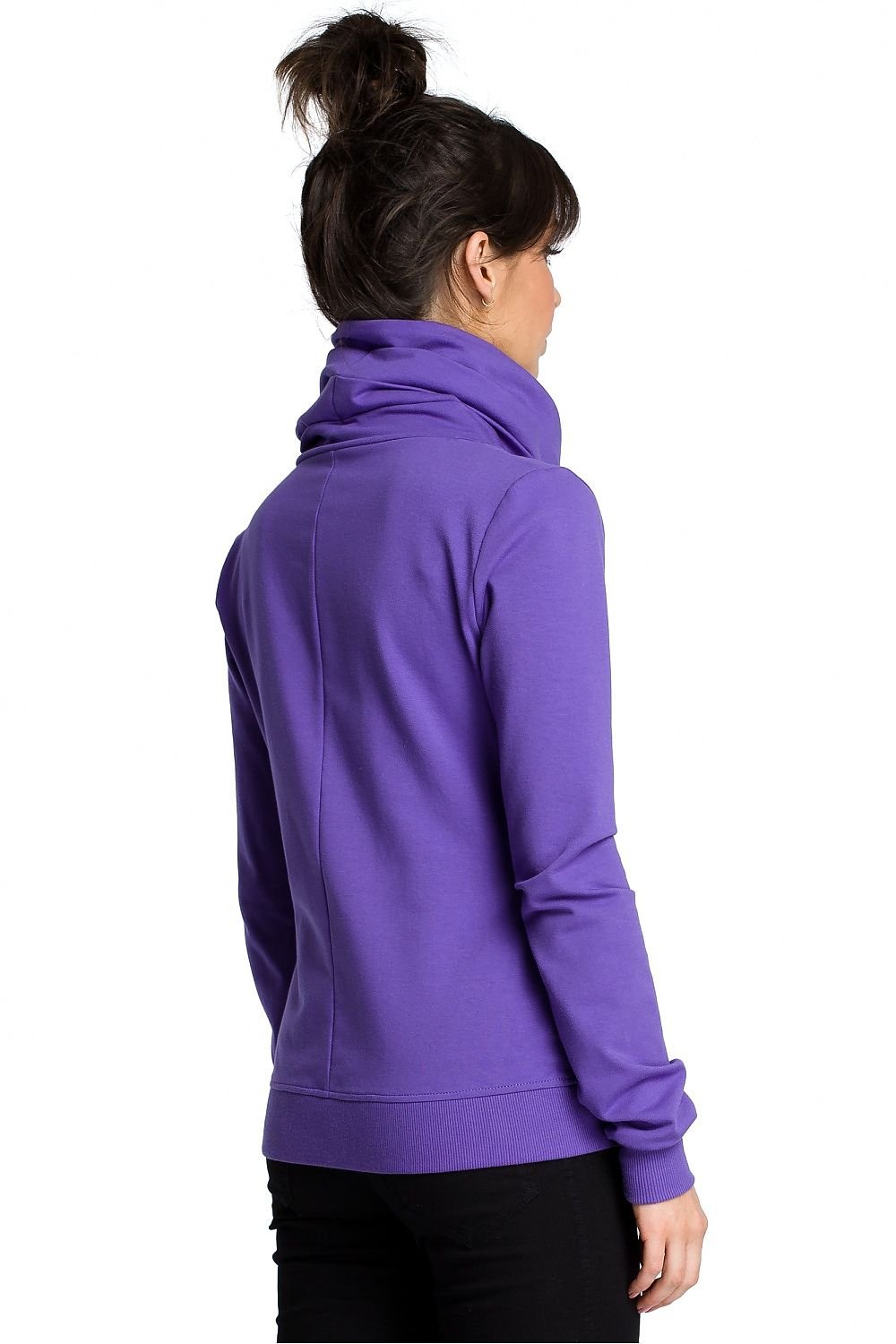 Drune | Asymmetrisches Sweatshirt mit Hohem Kragen Weich und Trendy Moderner Look