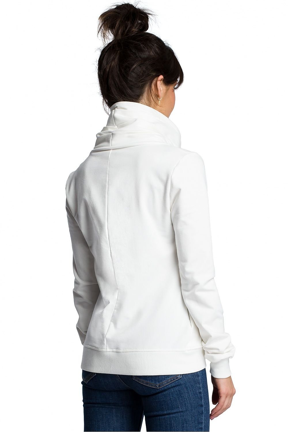 Drune | Asymmetrisches Sweatshirt mit Hohem Kragen Weich und Trendy Moderner Look