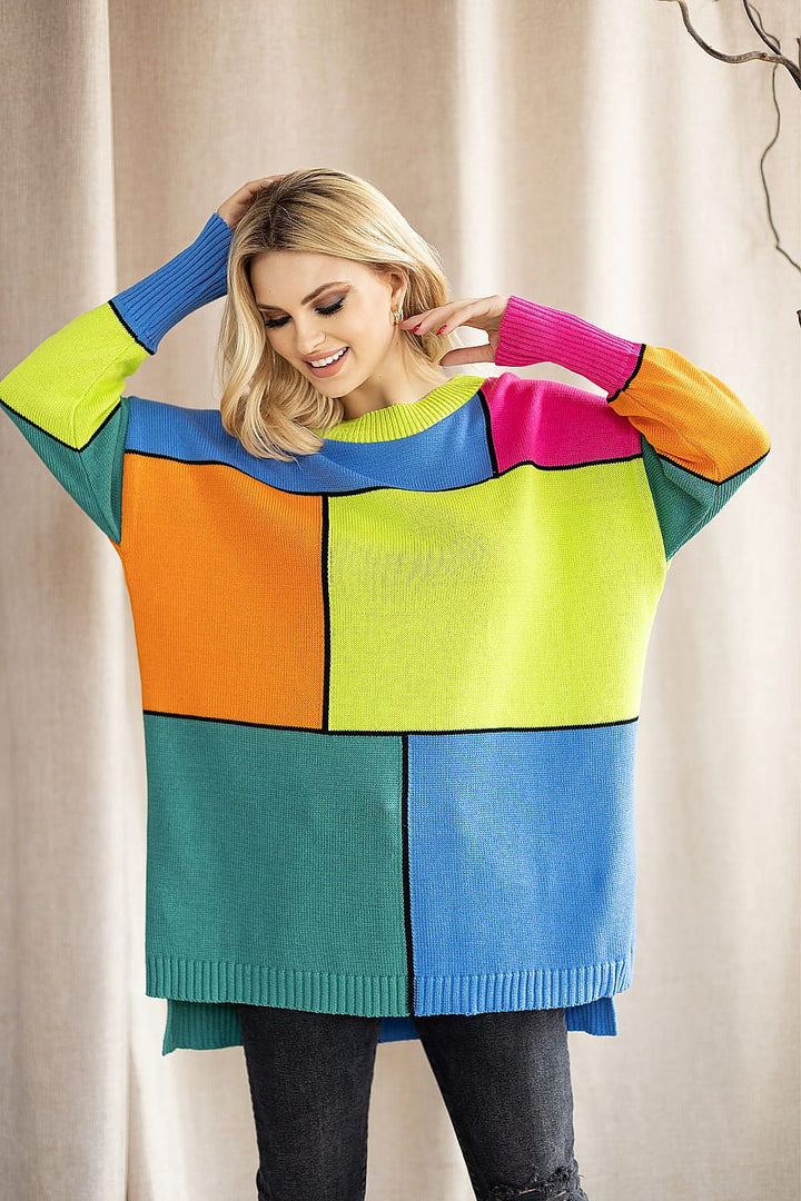 Drune | Strickpullover mit Grafischem Muster Oversized Fit Weich und Bequem