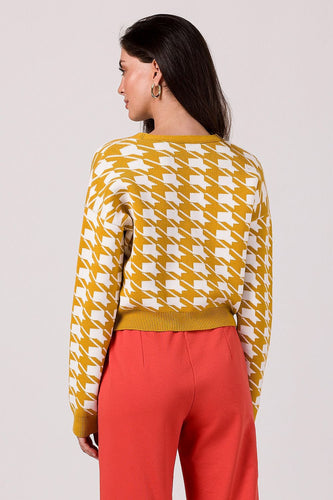 Drune | Hahnentritt Cardigan Weiche Strickware Zeitloses Muster