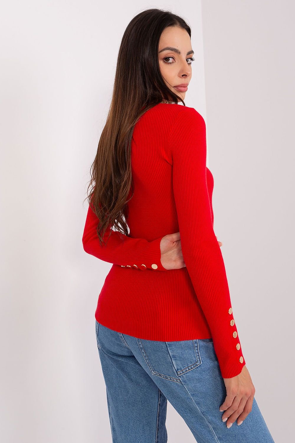 Drune | Rippstrick Bluse mit Knöpfen Weich und Elegant Zeitloses Aussehen
