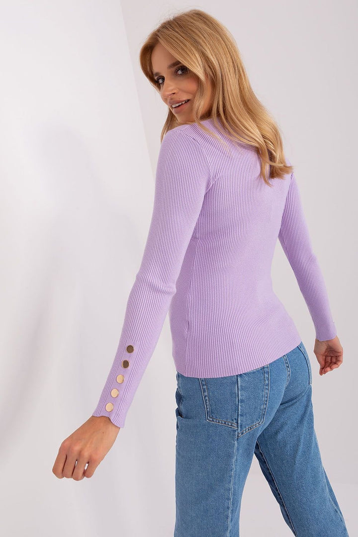 Drune | Rippstrick Bluse mit Knöpfen Weich und Elegant Zeitloses Aussehen