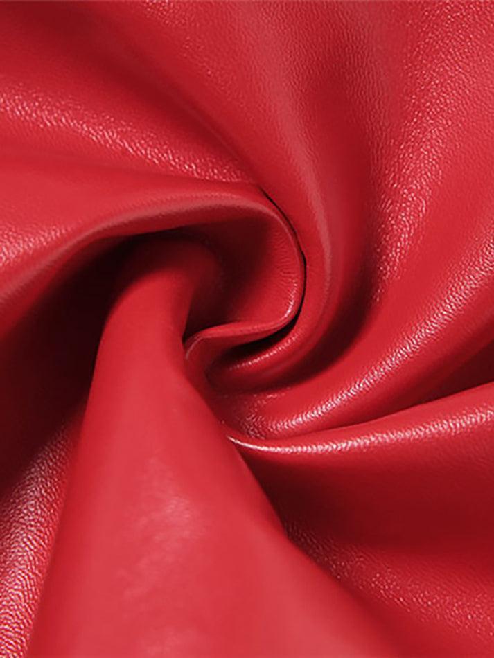 Drune | Cutout Schnürung PU-Hose