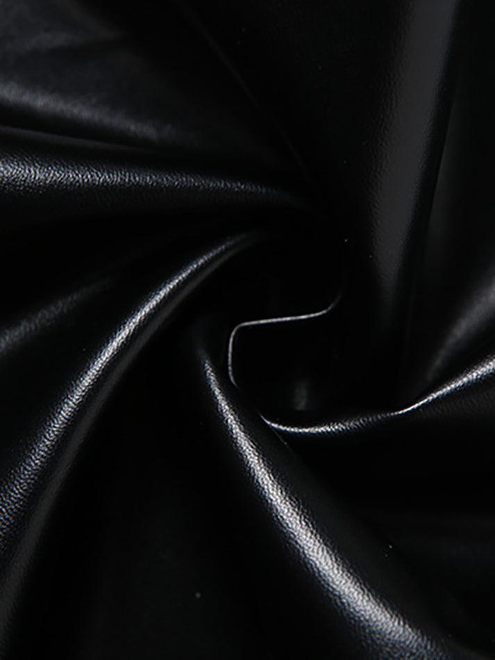 Drune | Cutout Schnürung PU-Hose