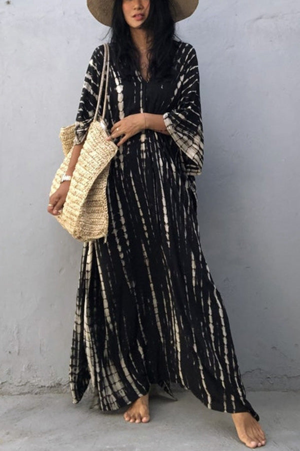 Drune Freely – Lockeres Überwurfkleid im Batik-Boho-Stil