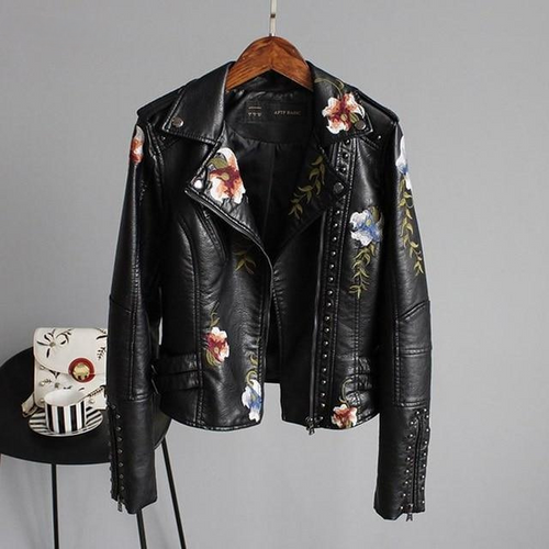 Drune | Vintage-Jacke mit Kurzen Ärmeln und Stickerei
