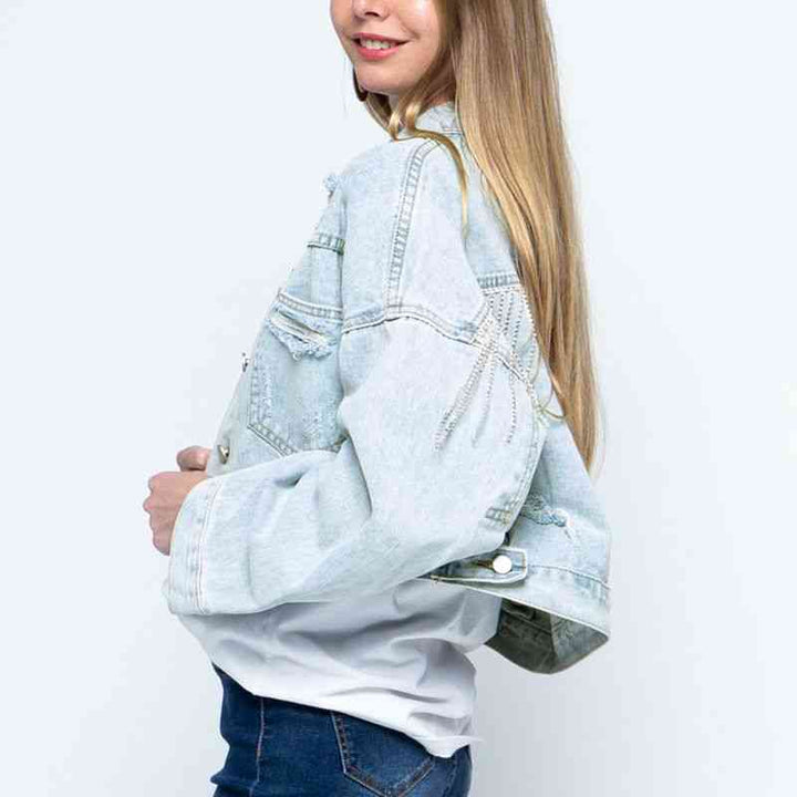Drune | Zeitgenössische Denim Jacke mit Kragen