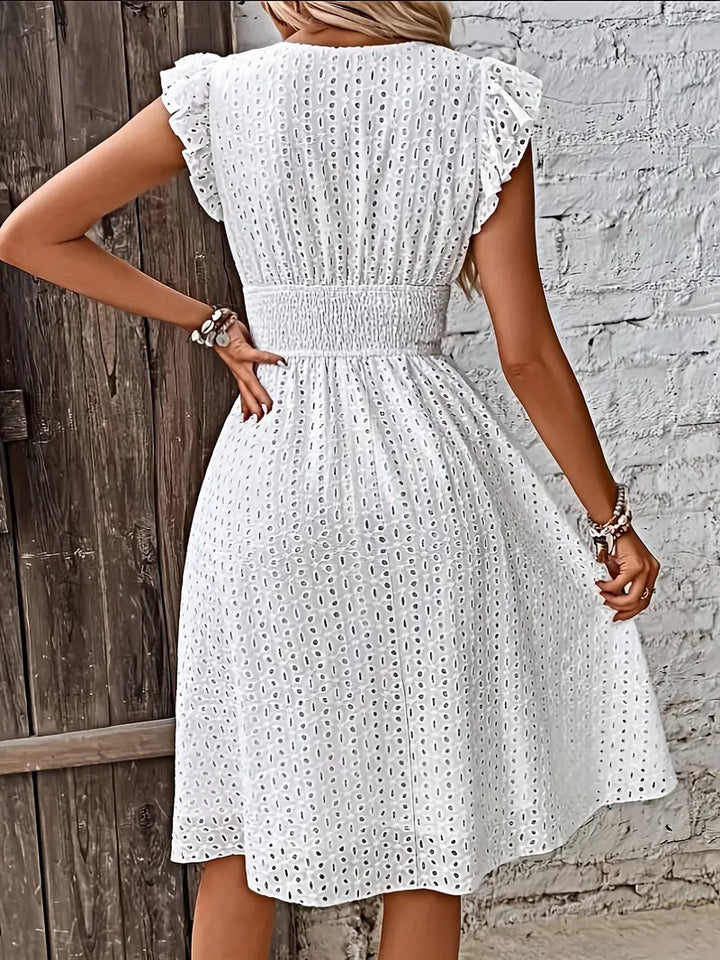 Drune | Wickelkleid mit Raffung Femininer Chic für Jeden Anlass
