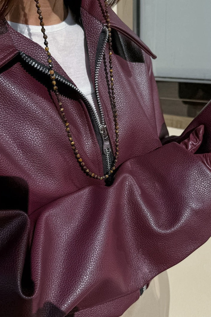 Drune | Matte PU Motorradjacke
