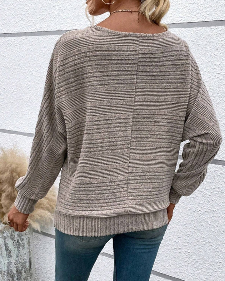 Drune | Langarmshirt mit Rundhals und Streifen