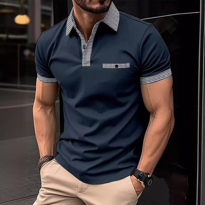 Drune | Farblich passendes POLO-Shirt mit Knöpfen