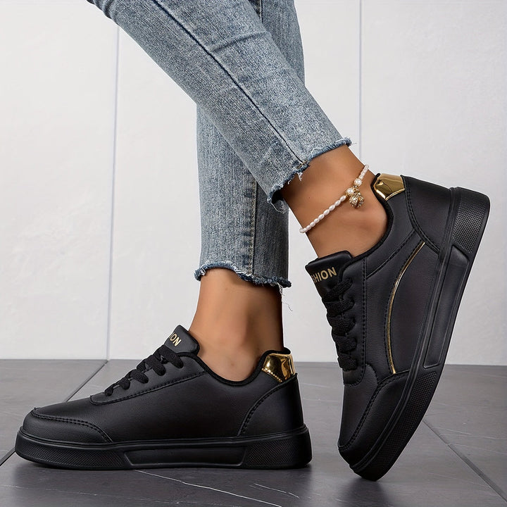 Drune | Einfarbige Damensneaker Mit Weicher Sohle