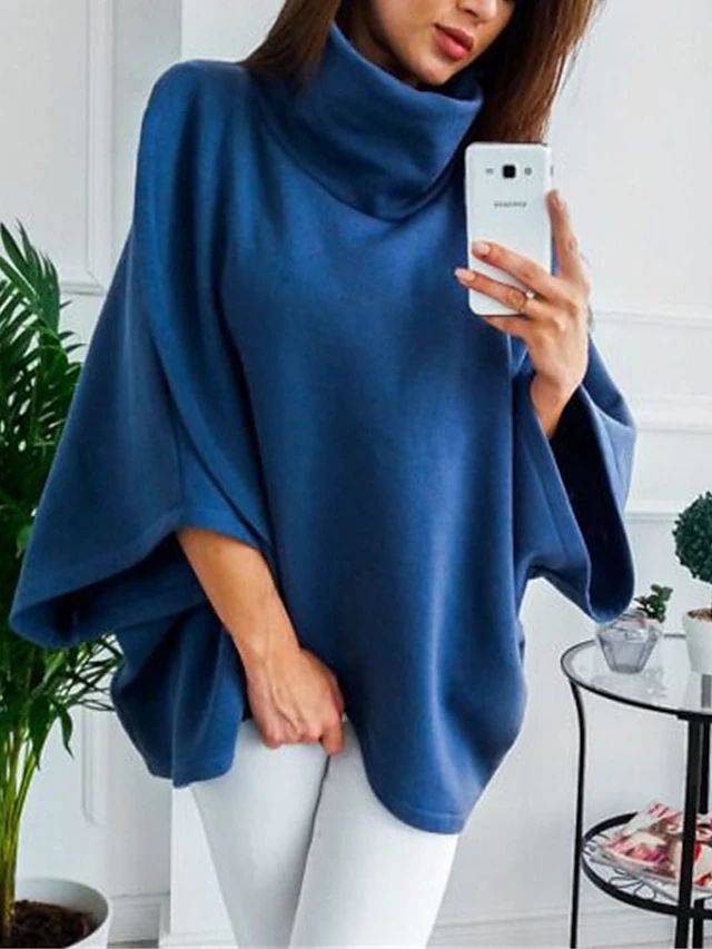 Drune - Lässiger Kapuzenpullover mit Fledermausärmeln