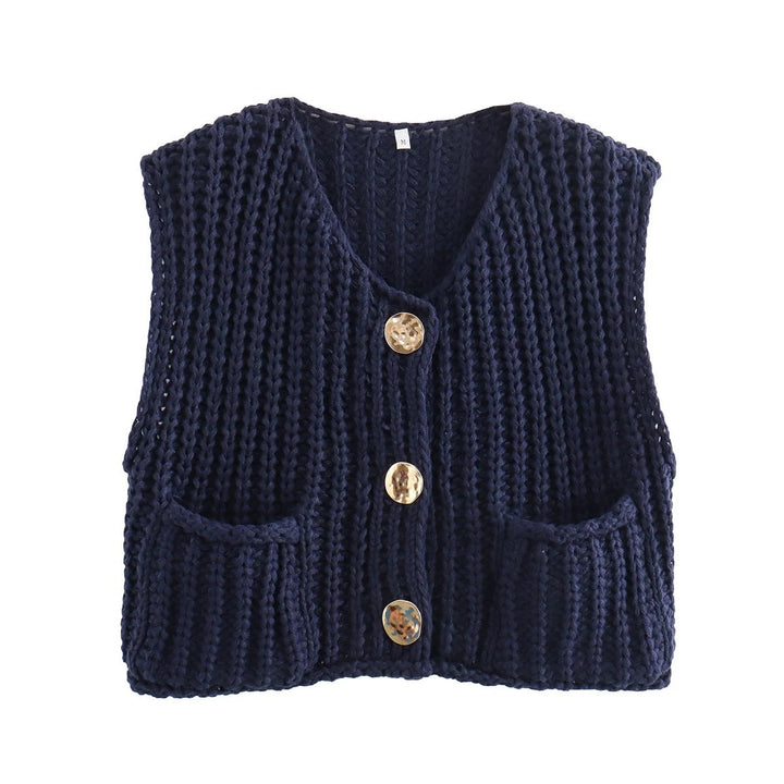 Drune | Ärmellose Gestrickte Weste