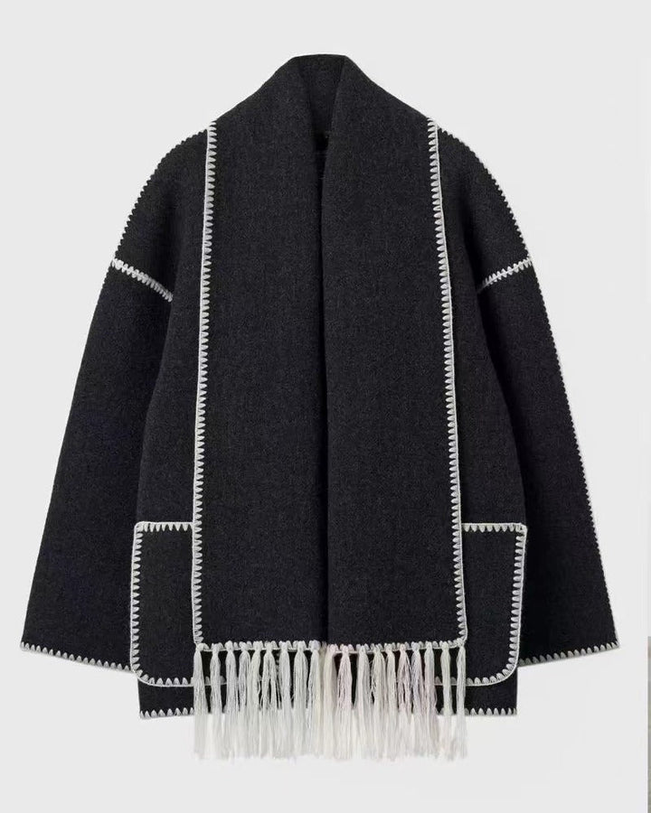 Drune | Hepburn Stil Wollcape Mantel