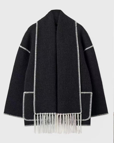 Drune | Hepburn Stil Wollcape Mantel