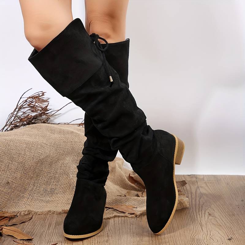 Drune | Milady Braune Wildlederstiefel