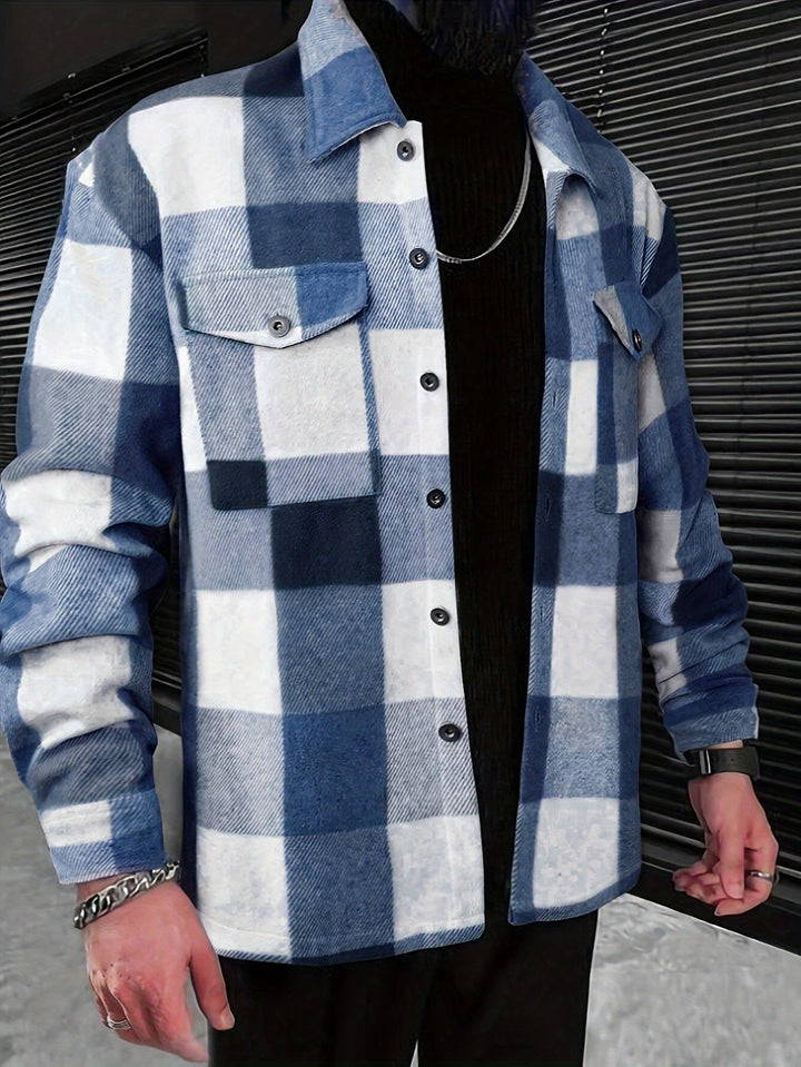 Drune | Karierter Hemdjacke Baumwolle Lässig und Trendy
