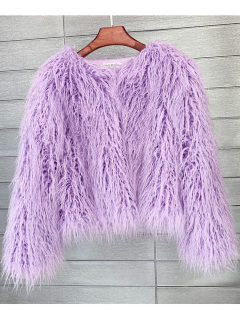 Drune | Eleganter Warmer Kunstpelzmantel für Herbst und Winter