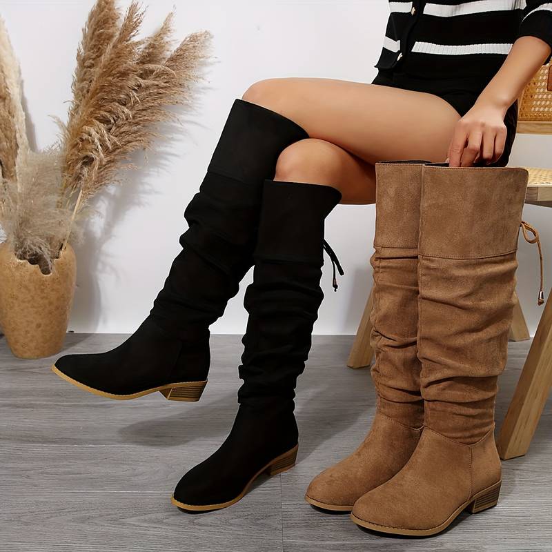 Drune | Milady Braune Wildlederstiefel