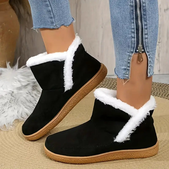 Drune | Damen Plüschfell Winter Stiefeletten