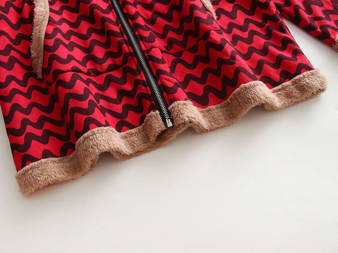 Drune | Fleece gefütterte Jacke mit Kapuze